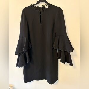 Shoshanna Black Bell Sleeve Dress